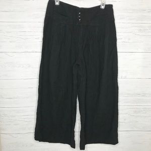 Cartonnier Black High Rise Wide Leg Pleated Pants